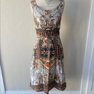 Vintage 1970s Wrap Dress in Paisley Design